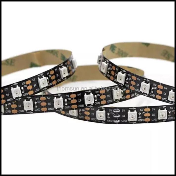 DISKON LED STRIP RGB WS2812B WS 2812 5V 5M 60LED/M IP20 INDOOR LED RAPAT 
