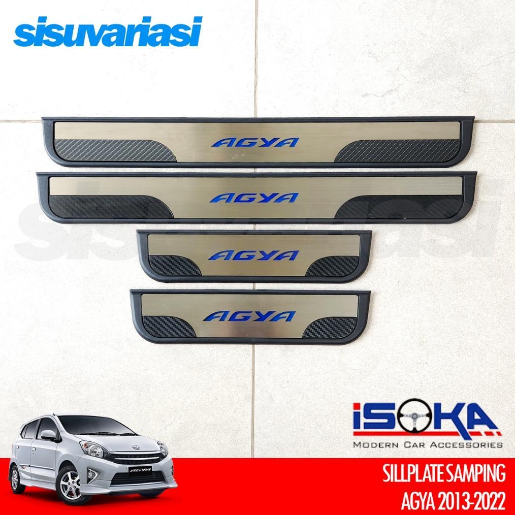 Sillplate Agya | Aksesoris Sill Plate Pintu Samping Mobil Toyota Agya 2013-2025