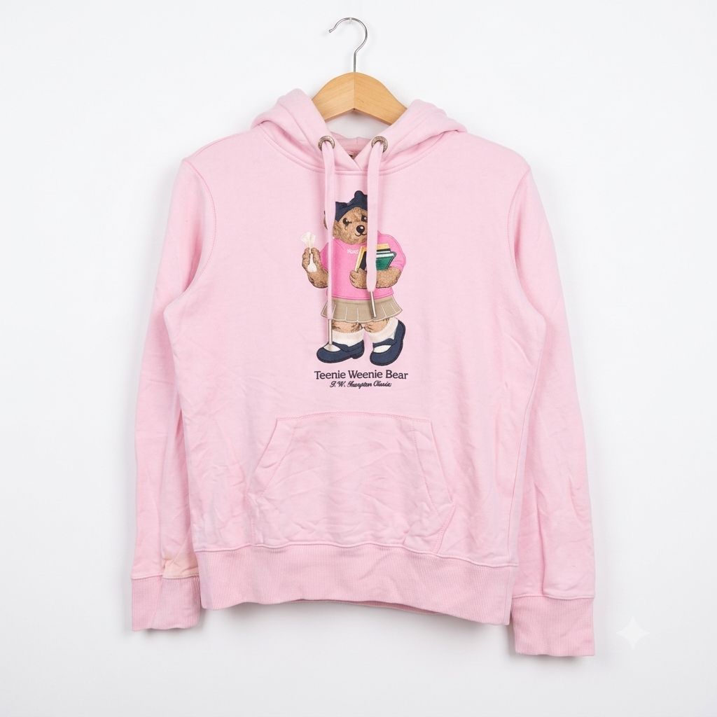 Jacket Hoodie Teenie Weenie Bear Pink size Small
