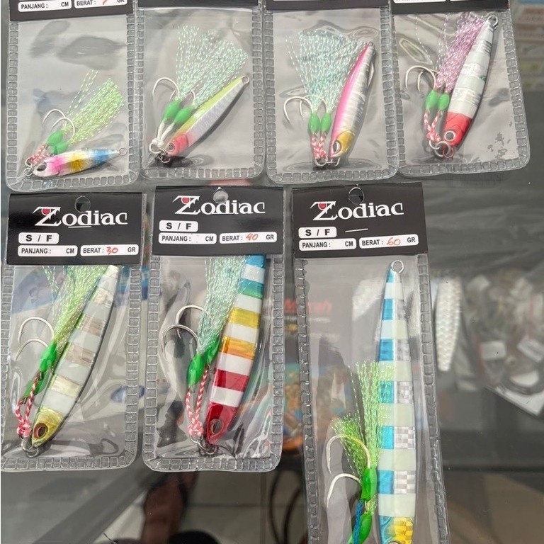 LURE METAL JIG SIAP PAKAI LENGKAP UKURAN 5gram sampai 60gram