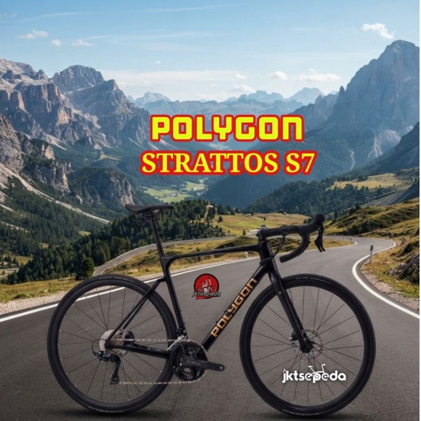 Sepeda Balap Roadbike Polygon Strattos S7 Disc