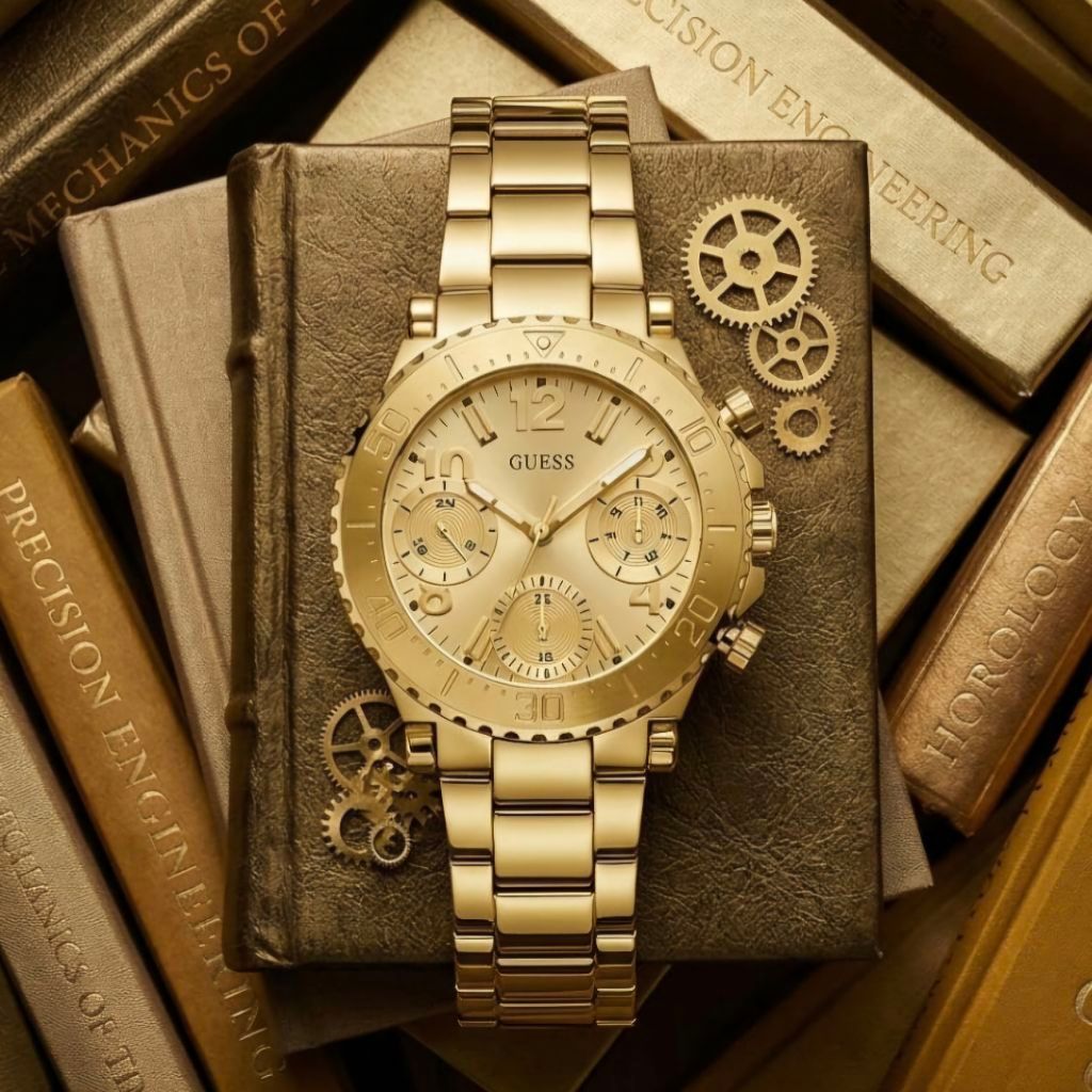NEW Guess GW0465L1 Jam Tangan Wanita Gold Original
