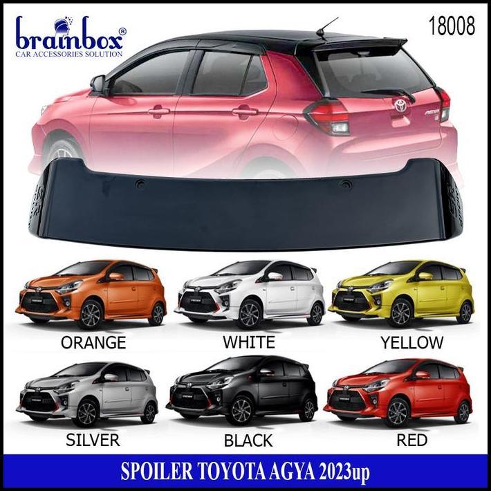 DISKON SPOILER TOYOTA AGYA 2023 TANDUK BELAKANG ATAP TOPI BAGASI SPOILER AGYA 2023 