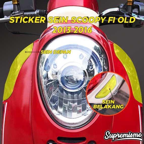 STIKER LAMPU SEIN SCOOPY FI OLD 2013 - 2016 | STIKER LAMPU SEIN SCOOPY FI OLD | STIKER PELINDUNG LAM
