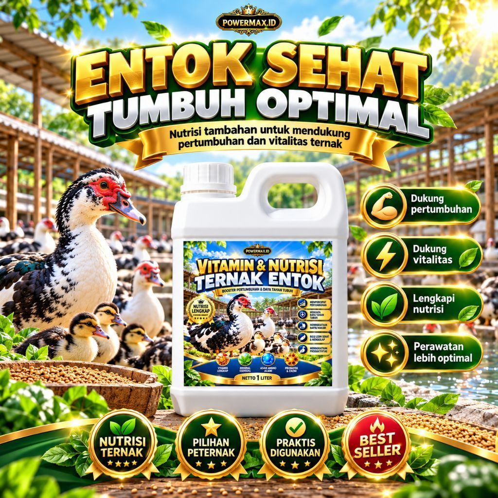 Vitamin Entok Cepat Besar Booster Penggemuk Entok