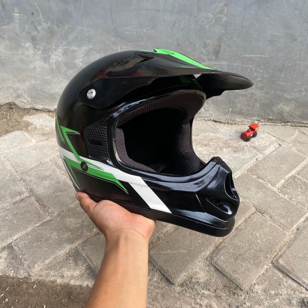 helm kawasaki klx cross helm klx dtracker original