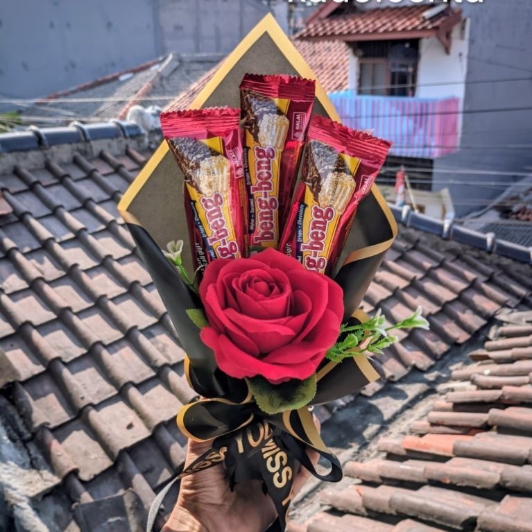 mini buket makanan buket bengbeng buket bunga