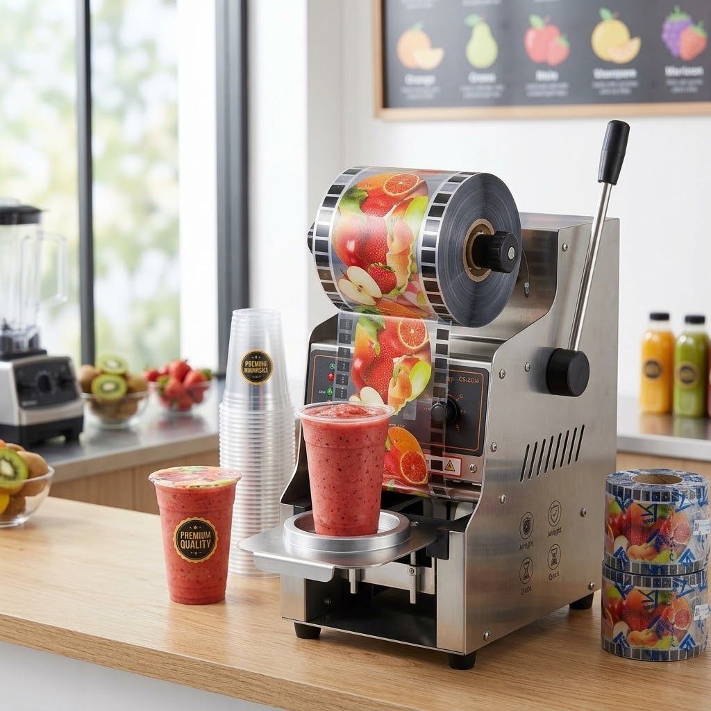 Cup sealer plastik lid minuman tutup press minuman untuk ±1500 cup