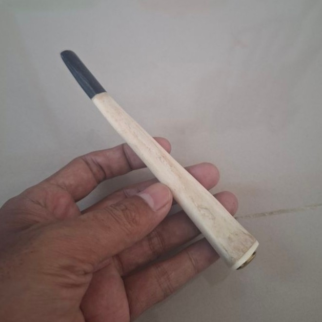 pipa tulang sapi kombinasi tanduk 15cm