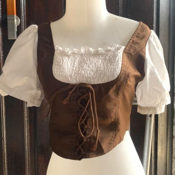 prelived atasan outfit Narnia medieval free kalung inner vest oneset
