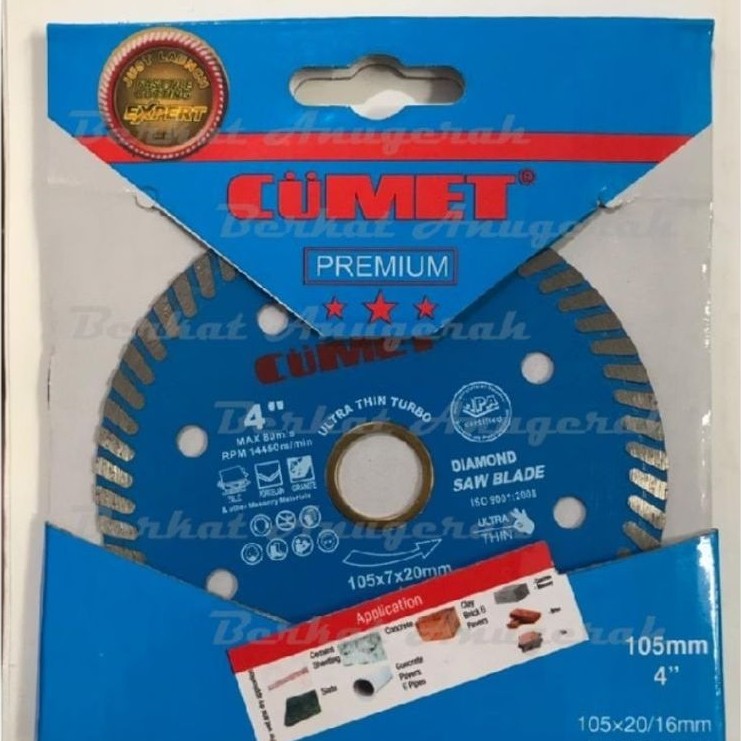 Mata Potong Diamond Wheel 4 inch Cumet Heavy Duty Turbo