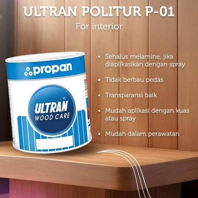 P01 P-01 Clear Doff Propan Ultran Politur Cat kayu