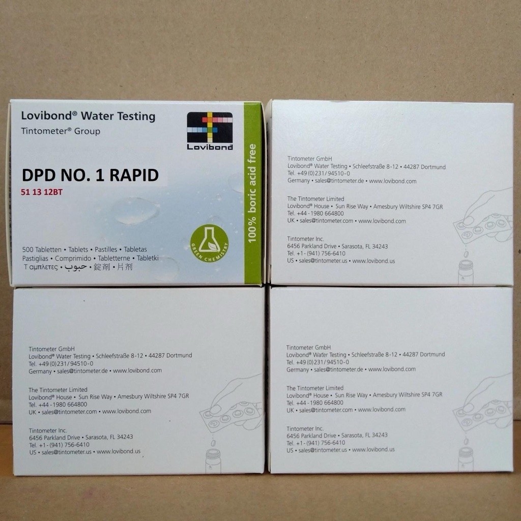 DPD No. 1 Rapid 500 Tablet Lovibond 511312BT