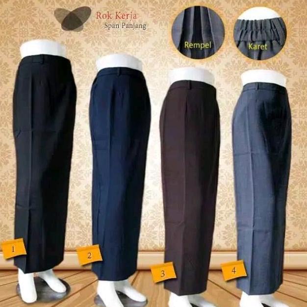fif Rok span coklat pramuka guru rok kerja panjang model span Formal rok span coklat tua