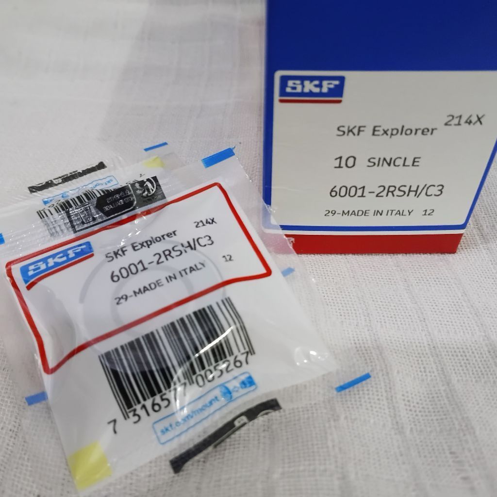 BEARING 6001 2RSH/C3 UNIVERSAL Laher serbaguna SKF TUTUP KARET