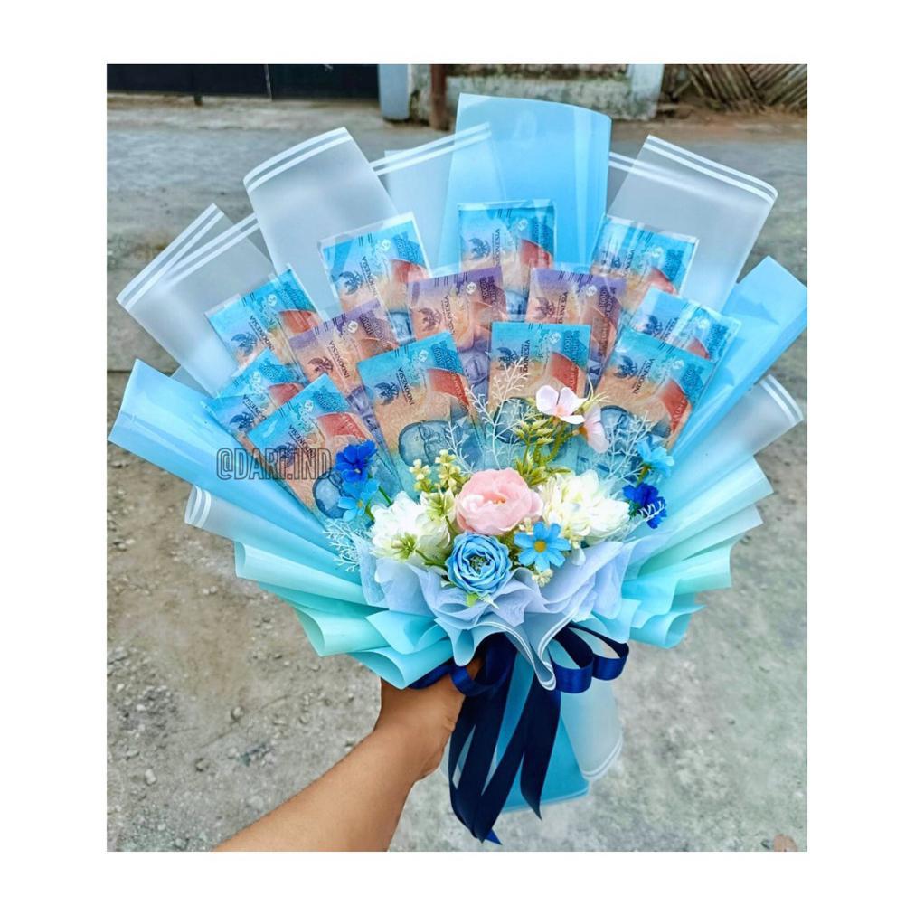 TERLARIS BUKET UANG ASLI 10 LEMBAR / Money Bouquet / Buket Uang / Buket Uang Asli / Buket Wisuda / B