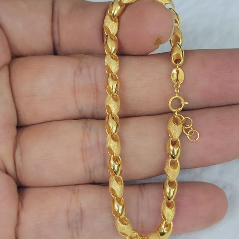 gelang model pipa medan candy variasi kuning pajero emas 70% 700 70 % 16k
