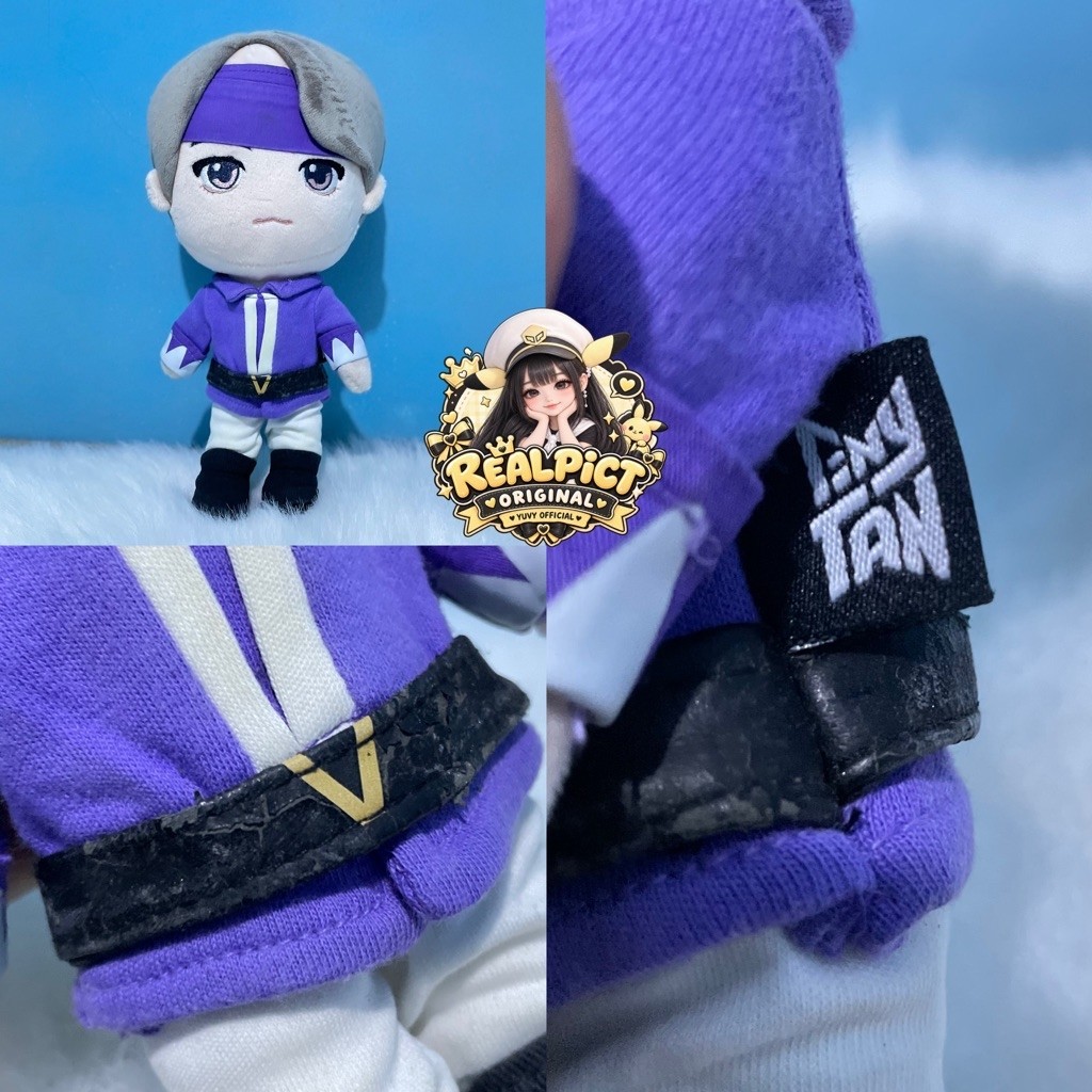 Boneka BTS TinyTAN Winter Doll V Versi V ( Taehyung ) Original | Boneka BTS Tinytan Winter Doll Plus