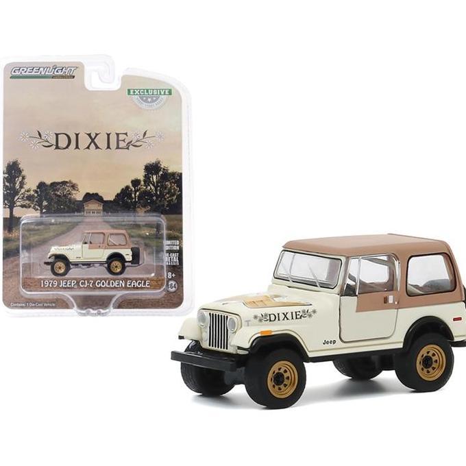 30175 GREENLIGHT 1979 JEEP CJ-7 GOLDEN EAGLE DIXIE DIECAST MOBIL