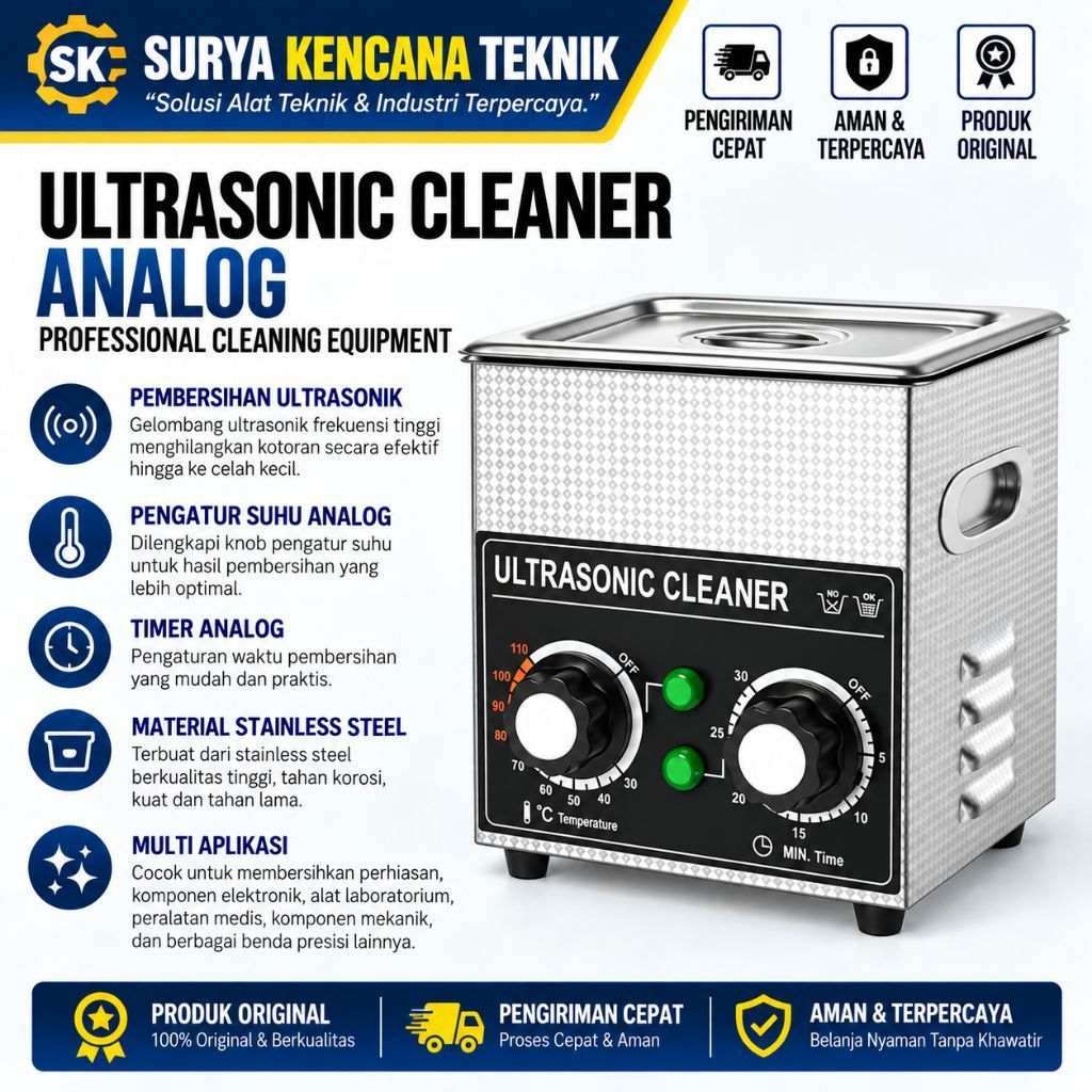 Ultrasonic Cleaner Analog 2L Cleaning Machine Ultrasonic Cleaner