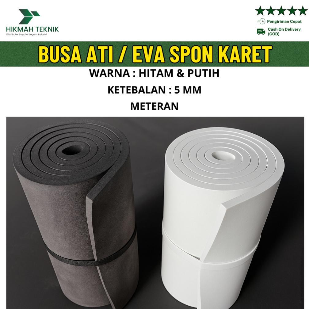 Busa Ati Eva Spon Ati Ketebalan 5mm Meteran Hitam Putih