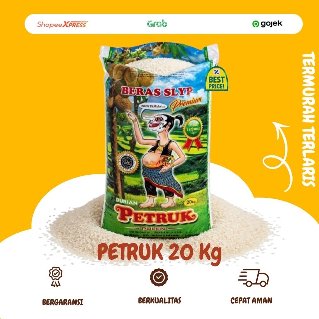 [DEPOK] BERAS PETRUK 20 KG PULEN PUTIH PREMIUM