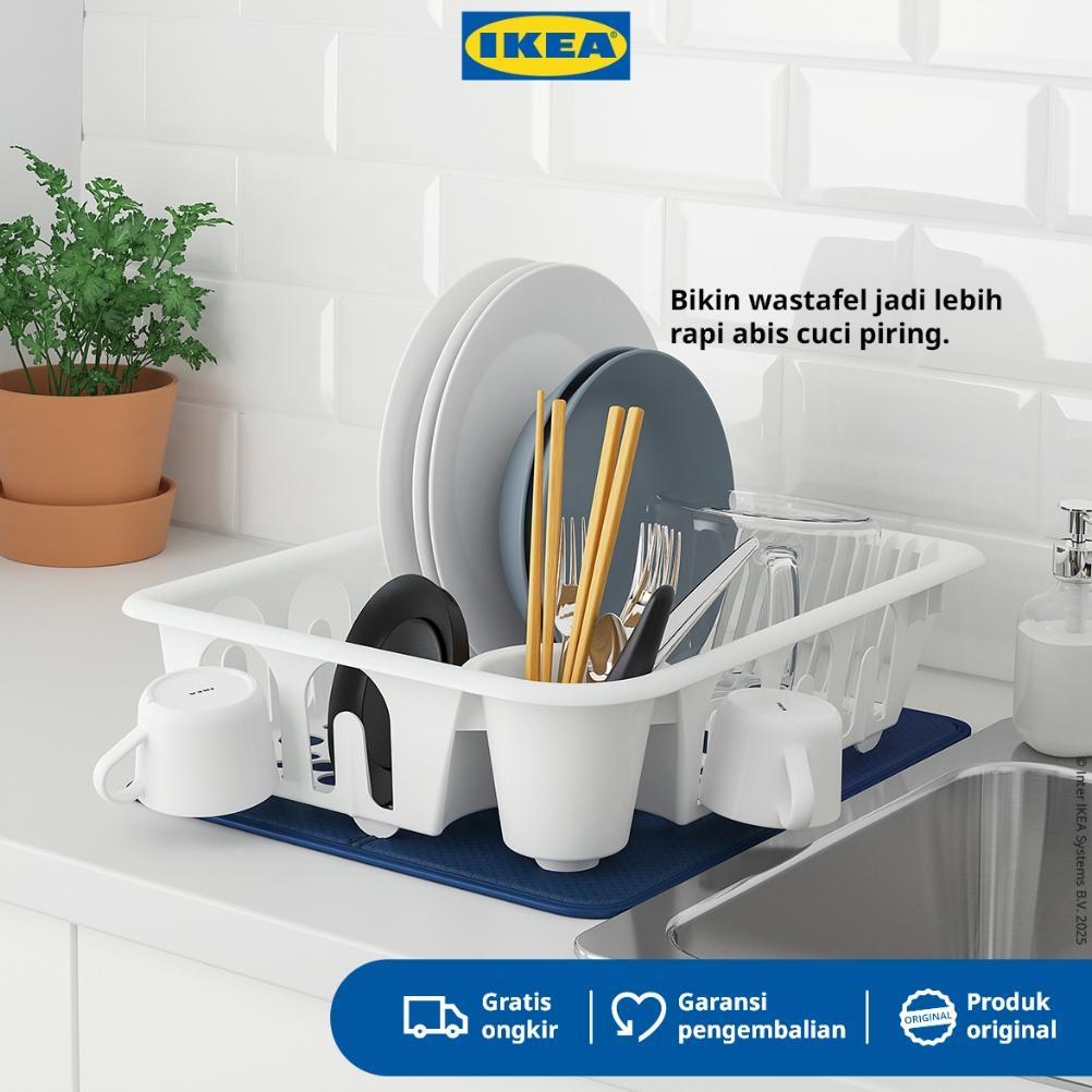 Ikea Flundra Rak Pengering Piring Putih Minimalis
