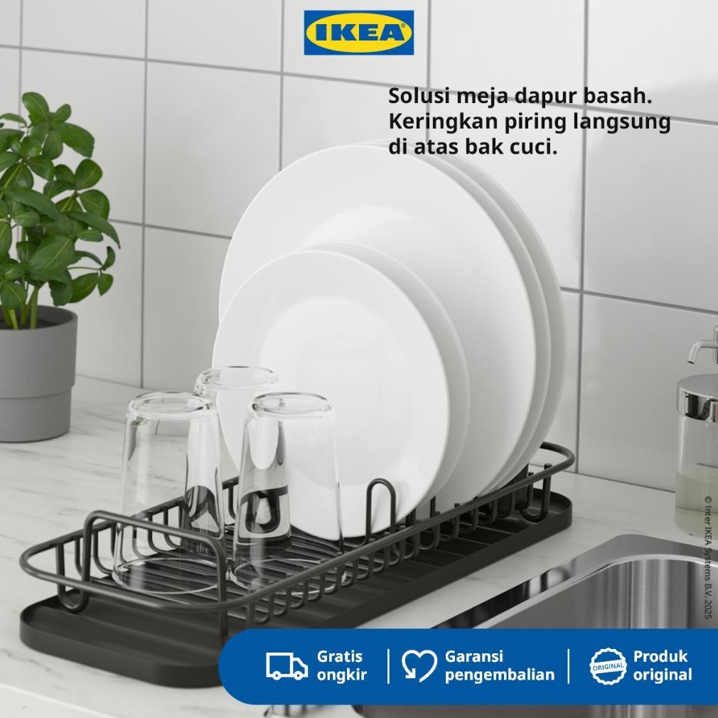 Ikea Lillhavet Rak Piring Multifungsi Antrasit