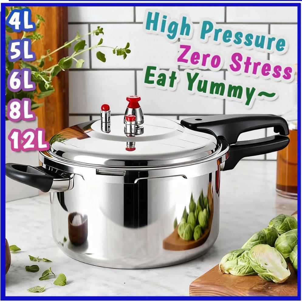 PANCI PRESTO Aluminium Foodgrade, Presto Mini 4L,Panci Presto PREMIUM TEBAL Serbaguna Anti Lengket