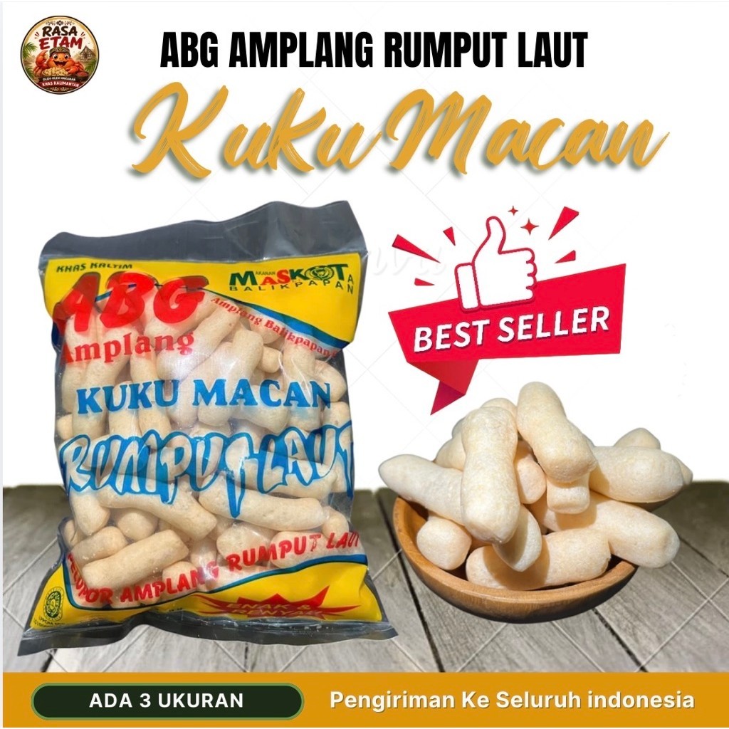 ABG Amplang Kuku Macan Rumput Laut | Amplang Ikan Khas Balikpapan Kalimantan | Oleh-Oleh Khas Kalima