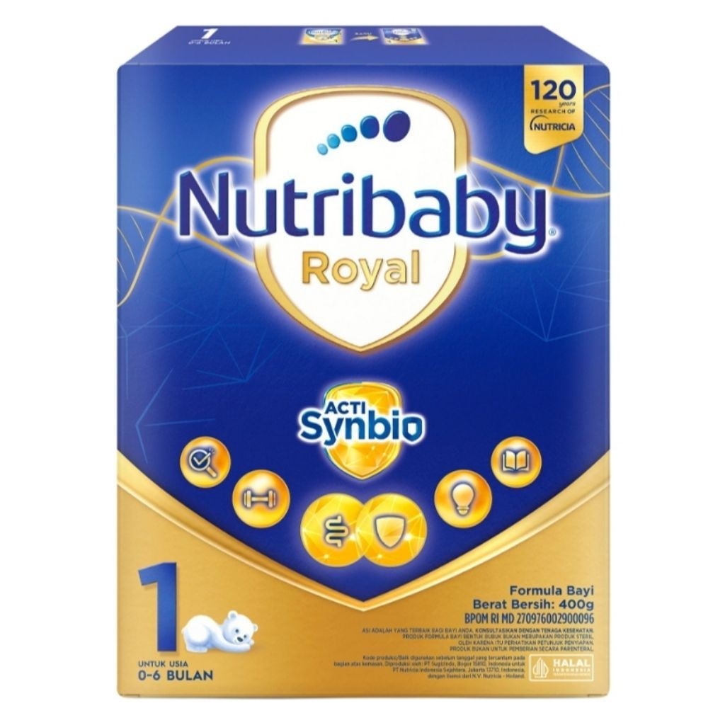 Nutricia Nutribaby Royal 1 Susu Bayi Bubuk 0-6 Bulan 400gr