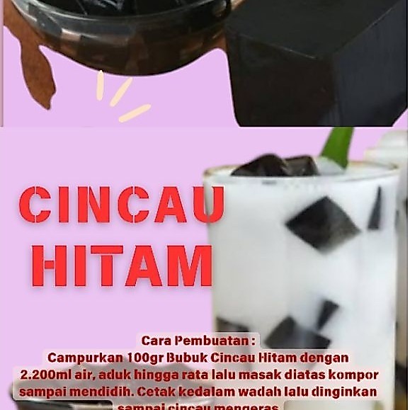 BUBUK CINCAU 1KG/1000GRAM /CINCAU HITAM/BUBUK CINCAU HITAM