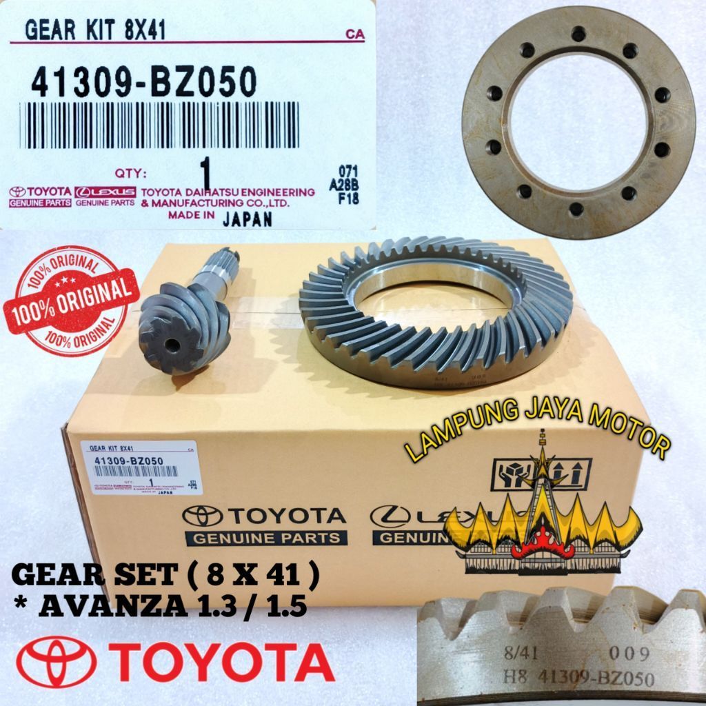 GEAR SET / GIGI GARDAN TOYOTA AVANZA 1.5 / AVANZA 1.3 (8X41)