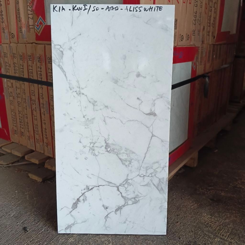 keramik 30x60 dinding kia ceramic wall kilap glossy motif marmer carrara carara white urat hitam gre