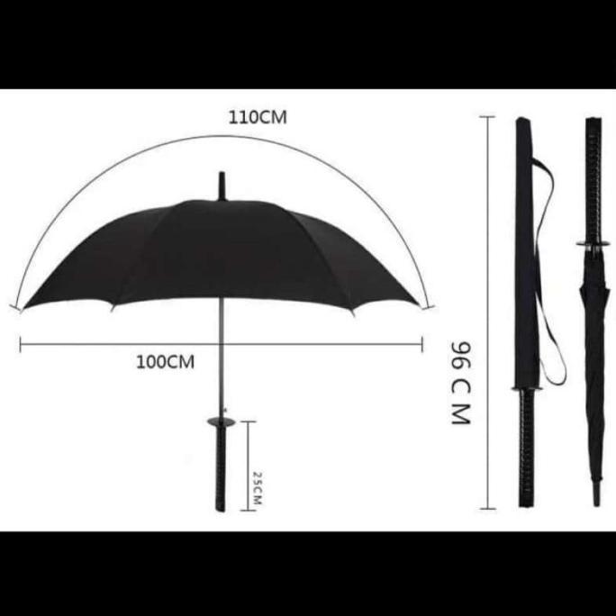 Payung Samurai Jepang Unik Samurai Umbrella Katana Kuat Berkualitas