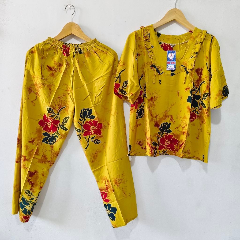 SETELAN CP BATIK ALVIN ABG  / ONE SET ABG by BATIK ALVIN CITAK PEKALONGAN / SETCEL SPK ABG by BATIK 