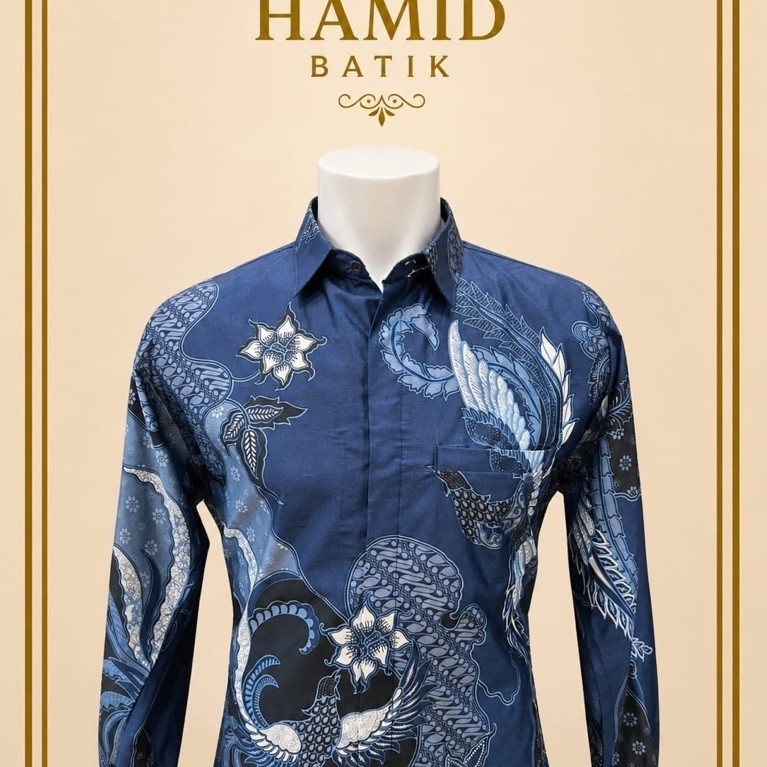 Toko hamid - Baju Batik Pria Lengan Panjang - Semi Sutra - Arka