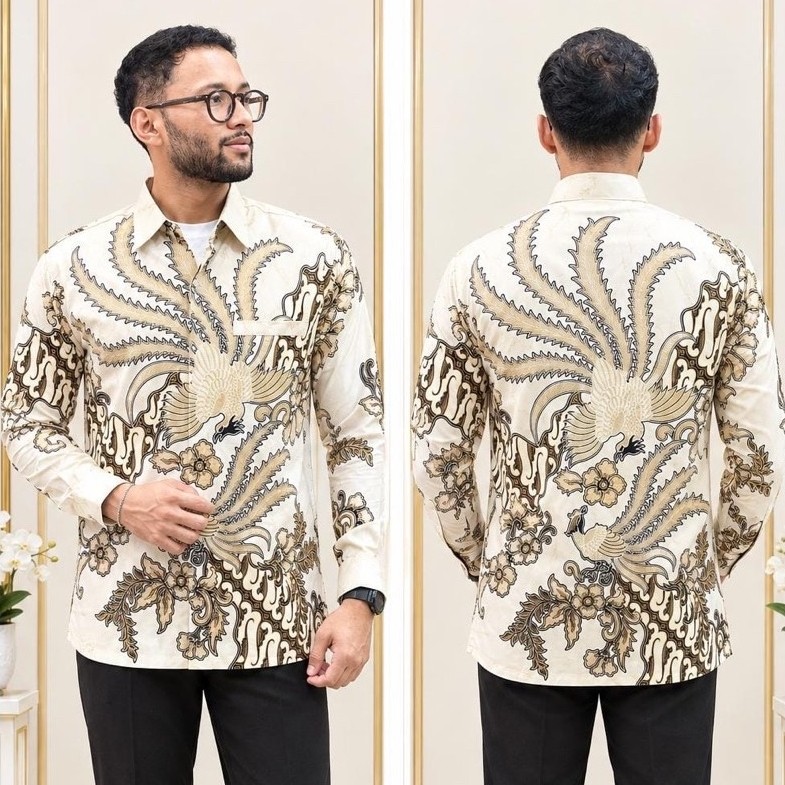 Toko hamid - Baju Batik Pria Lengan Panjang - Katun