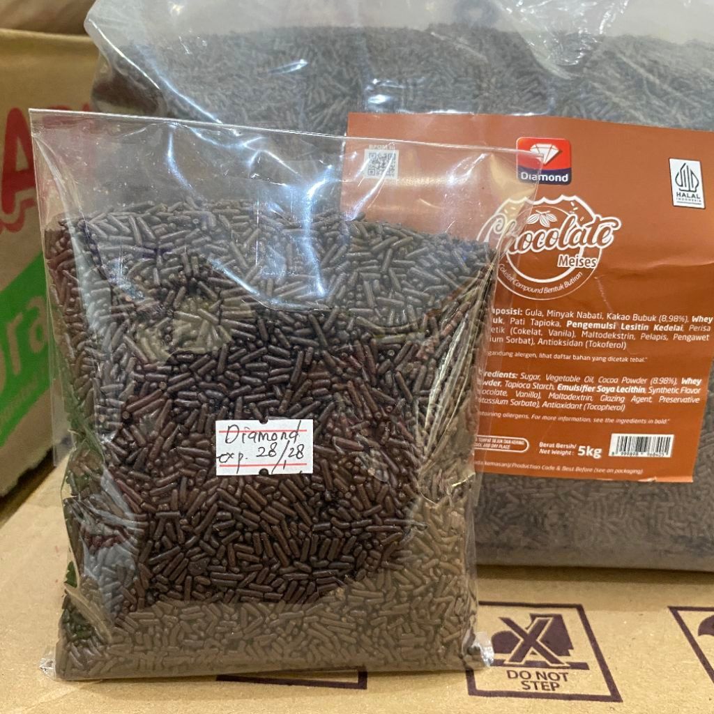 (500 gram) Meses Diamond Cokelat | meises coklat