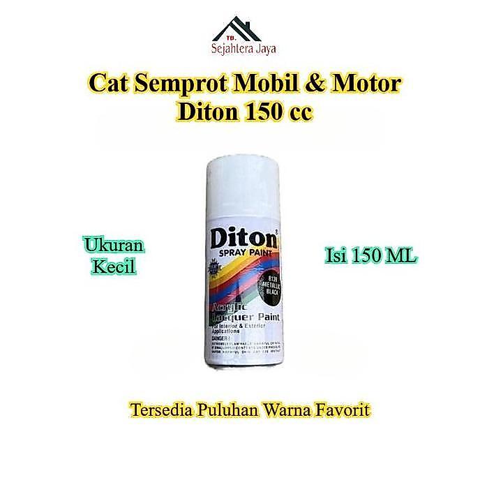 Diton 150cc Cat Semprot Body Velg & Kerangka Motor | Hitam Doff Putih Gloss Merah Maroon Biru candy 
