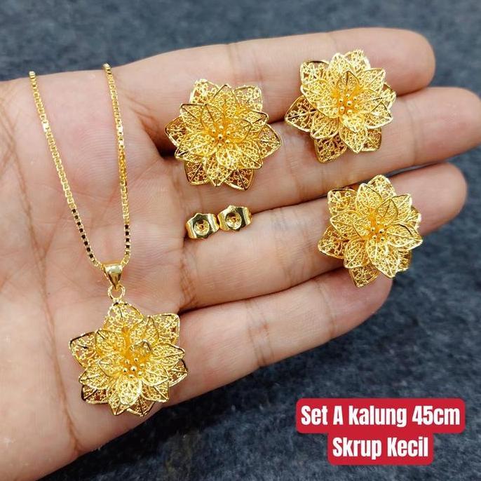 SET KALUNG XUPING BUNGA KENDARI MODE BALI HIGH QUALITY
