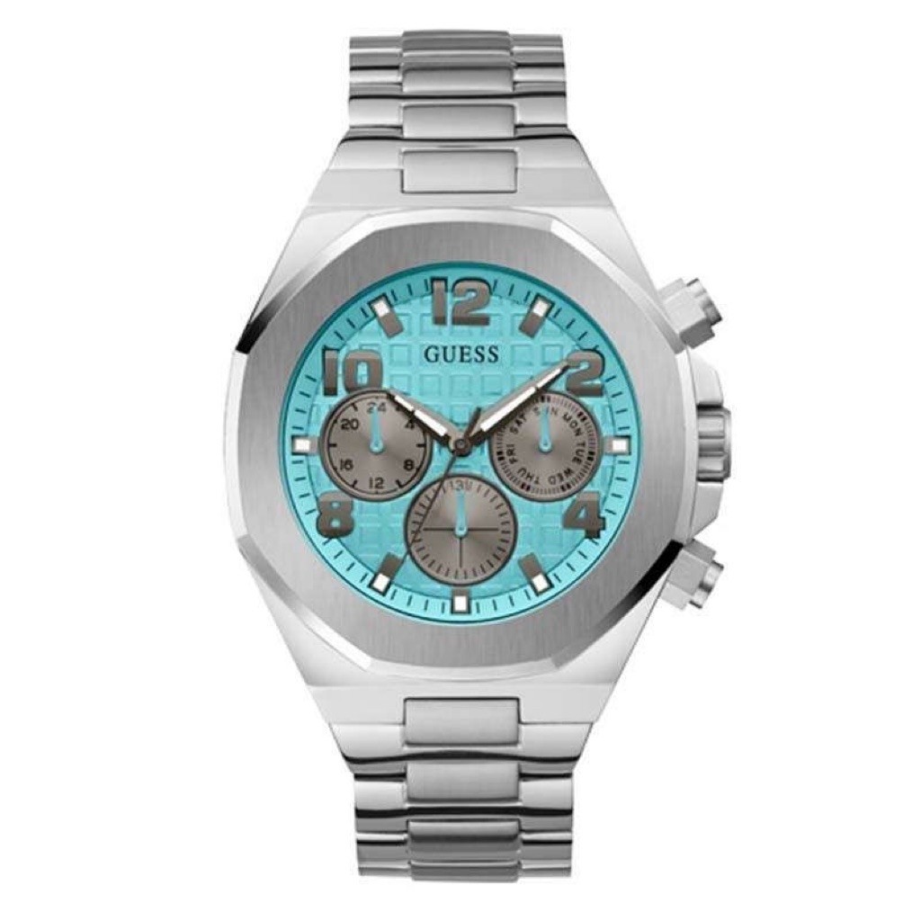 GUESS GW0489G3 Original EMPIRE Jam Tangan Pria Analog Silver Stainless Steel Bergaransi Resmi