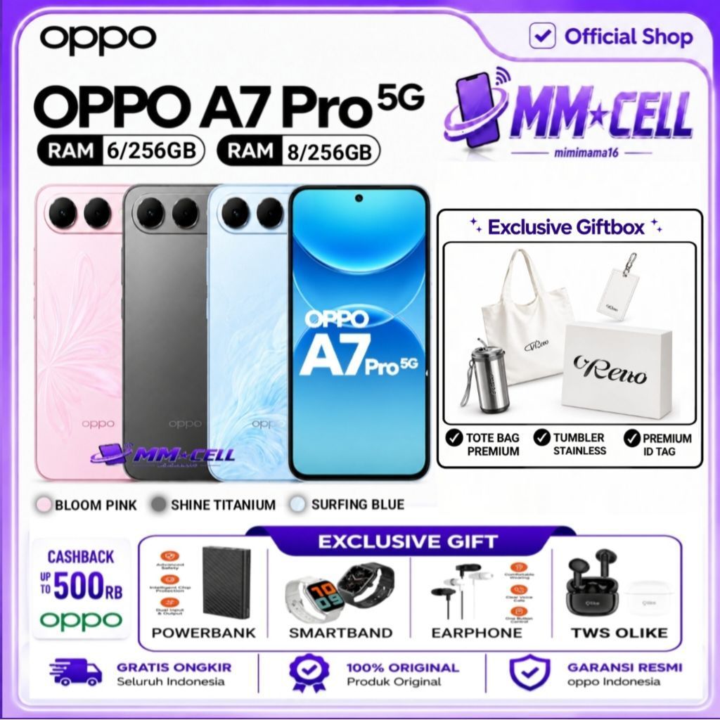 OPPO A7 PRO 5G RAM [6/256GB] [8/256GB] | Oppo A7 Pro, a7 pro | AMOLED FHD + 6,57in 120hz | MediaTek 