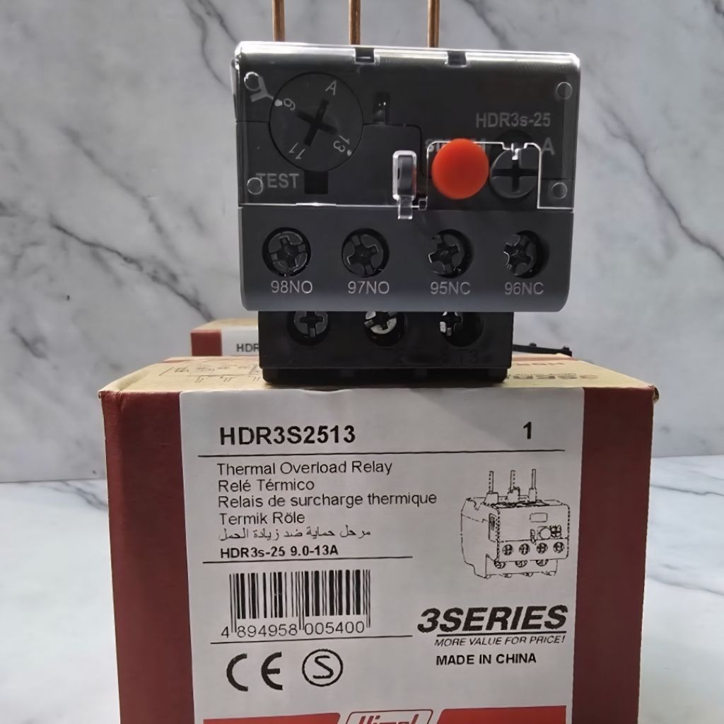 HIMEL THERMAL OVERLOAD HDR3S 1,6A - 25A Utk Kontaktor HDC3-09-HDC3-25 HIMEL ELECTRIC