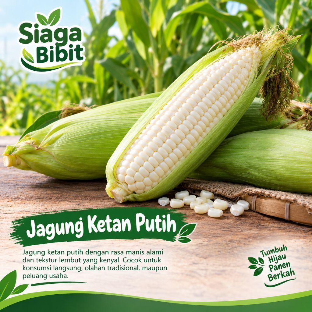 Benih jagung ketan putih