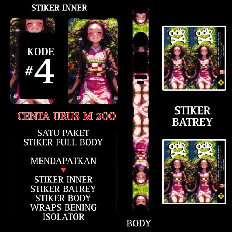 

[COD] Garskin Stiker Stiker Vnil M200 Kode 4 Label Custom Presisi Terlaris