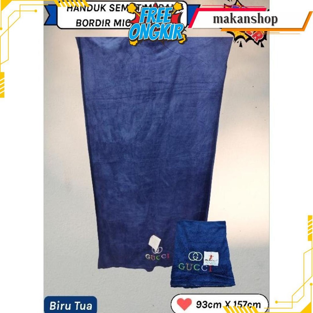 Handuk Mandi Jumbo Bordir Gucci Merk Semut Merah Cod