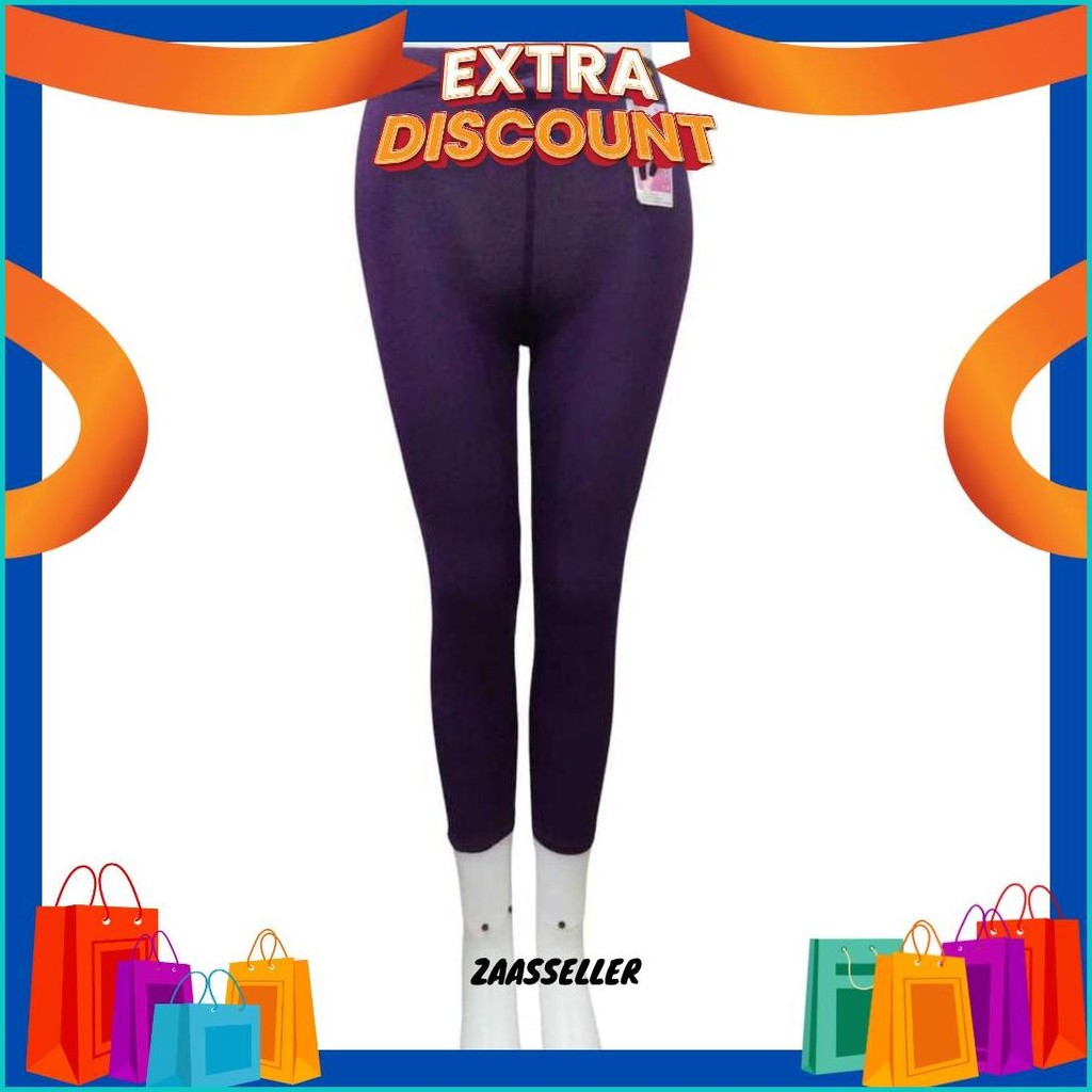 Celana Leging Dewasa 7/8 Merek Guojisan Bahan Katun Spandek Impor Uk Std - Jumbo Cod