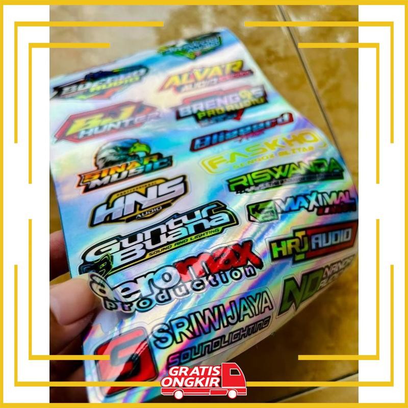 

SUPER STIKER HOLOGRAM SOUND SYSTEM CUTTING ISI 17 | Viral Kekinian Terbaru 2025 SV-50