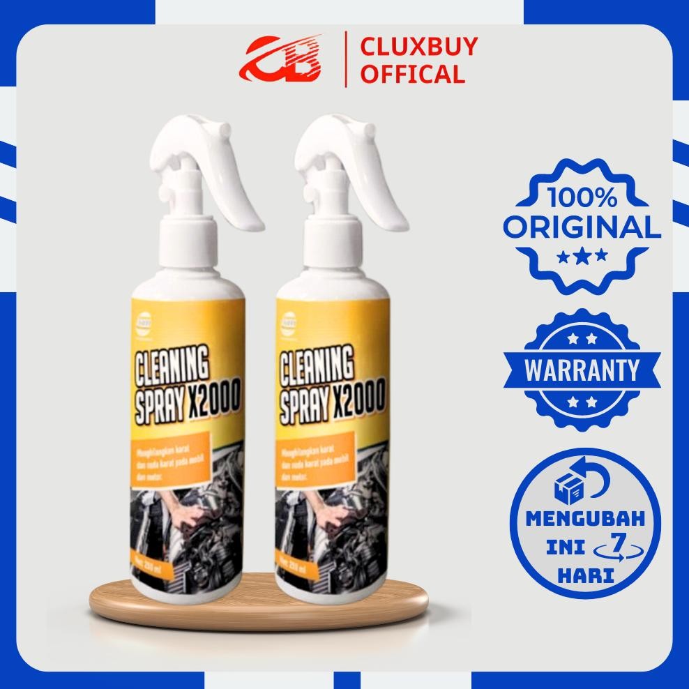 Cleaning spray X2000, Pembersih karat mesin motor X2000, Cairan pembersih x2000, Menghilangkan karat